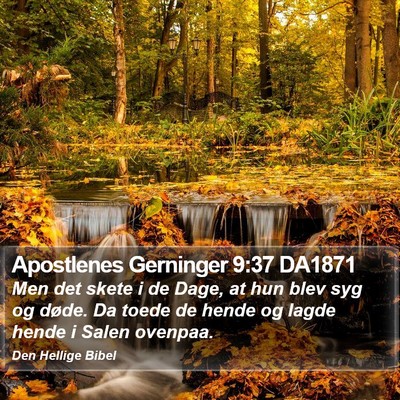 Apostlenes Gerninger 9:37 DA1871 Bible Verse Image