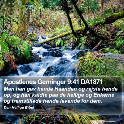 Apostlenes Gerninger 9:41 DA1871 Bible Verse Image