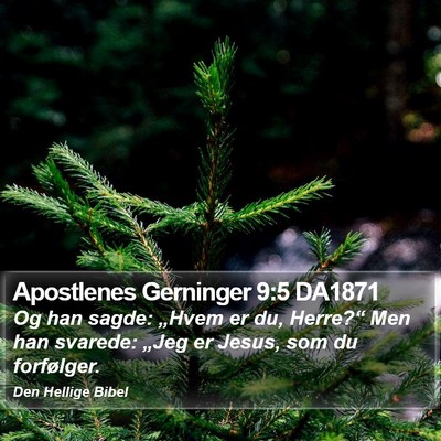 Apostlenes Gerninger 9:5 DA1871 Bible Verse Image