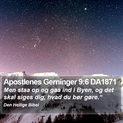 Apostlenes Gerninger 9:6 DA1871 Bible Verse Image