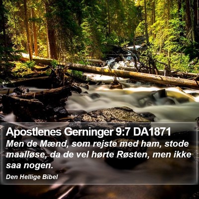 Apostlenes Gerninger 9:7 DA1871 Bible Verse Image