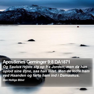 Apostlenes Gerninger 9:8 DA1871 Bible Verse Image