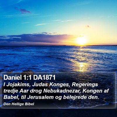 Daniel 1:1 DA1871 Bible Verse Image
