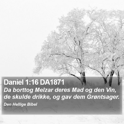 Daniel 1:16 DA1871 Bible Verse Image