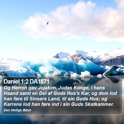 Daniel 1:2 DA1871 Bible Verse Image