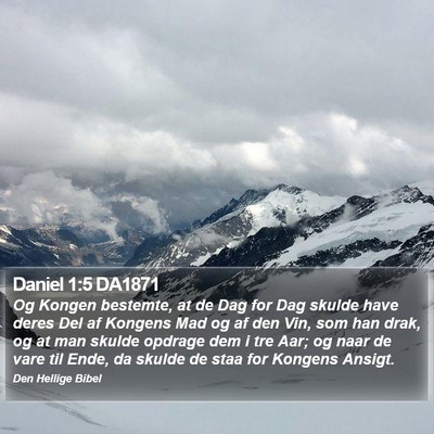 Daniel 1:5 DA1871 Bible Verse Image