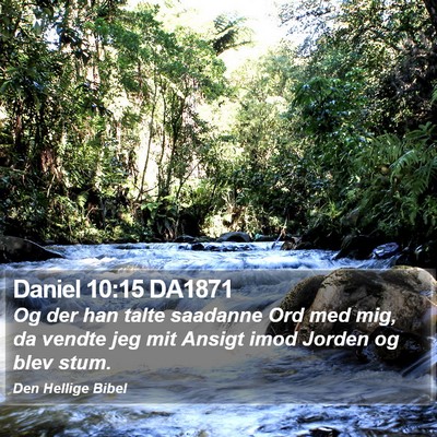 Daniel 10:15 DA1871 Bible Verse Image