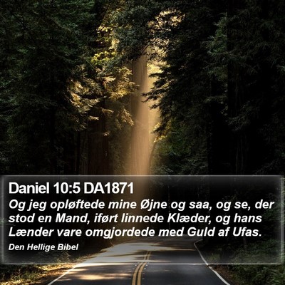 Daniel 10:5 DA1871 Bible Verse Image