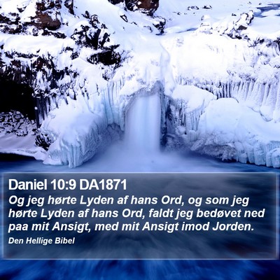Daniel 10:9 DA1871 Bible Verse Image