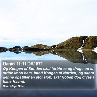 Daniel 11:11 DA1871 Bible Verse Image