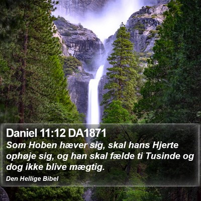 Daniel 11:12 DA1871 Bible Verse Image