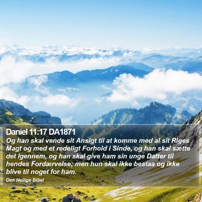 Daniel 11:17 DA1871 Bible Verse Image