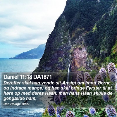 Daniel 11:18 DA1871 Bible Verse Image