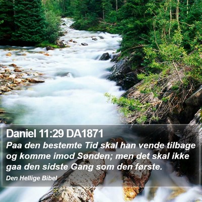 Daniel 11:29 DA1871 Bible Verse Image