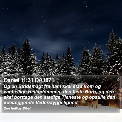 Daniel 11:31 DA1871 Bible Verse Image