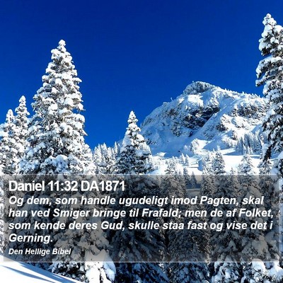 Daniel 11:32 DA1871 Bible Verse Image
