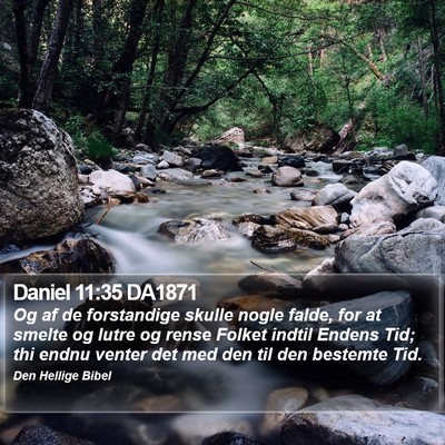 Daniel 11:35 DA1871 Bible Verse Image