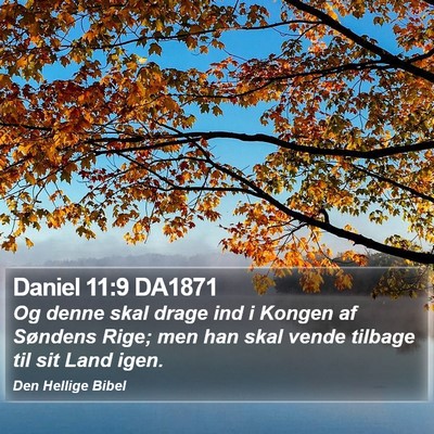 Daniel 11:9 DA1871 Bible Verse Image
