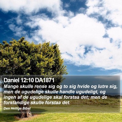 Daniel 12:10 DA1871 Bible Verse Image