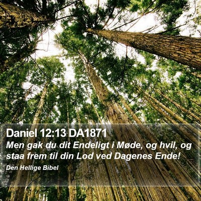 Daniel 12:13 DA1871 Bible Verse Image