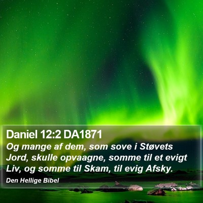 Daniel 12:2 DA1871 Bible Verse Image