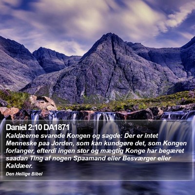 Daniel 2:10 DA1871 Bible Verse Image