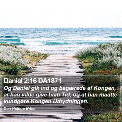 Daniel 2:16 DA1871 Bible Verse Image