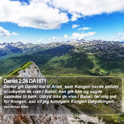 Daniel 2:24 DA1871 Bible Verse Image