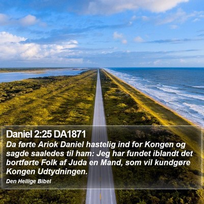 Daniel 2:25 DA1871 Bible Verse Image