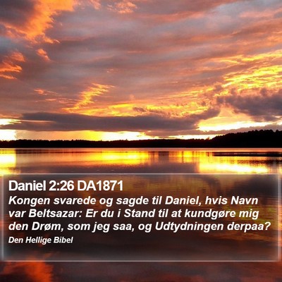 Daniel 2:26 DA1871 Bible Verse Image