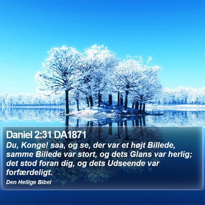 Daniel 2:31 DA1871 Bible Verse Image