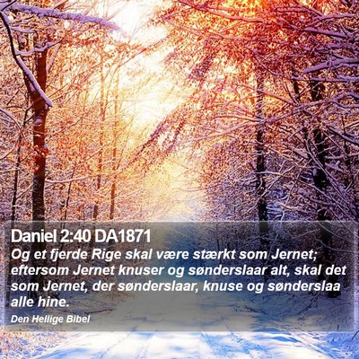 Daniel 2:40 DA1871 Bible Verse Image