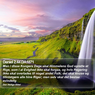 Daniel 2:44 DA1871 Bible Verse Image