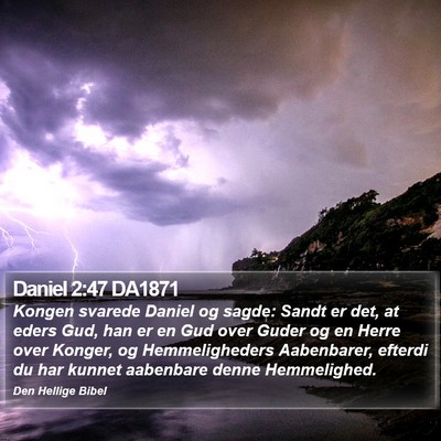 Daniel 2:47 DA1871 Bible Verse Image