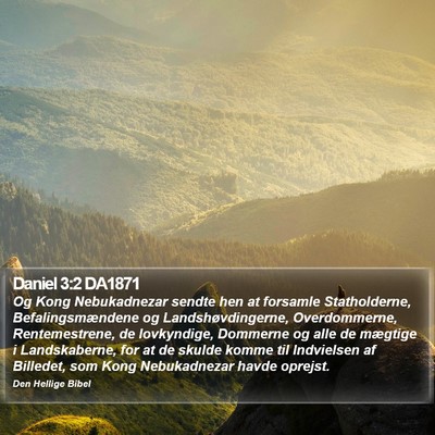 Daniel 3:2 DA1871 Bible Verse Image