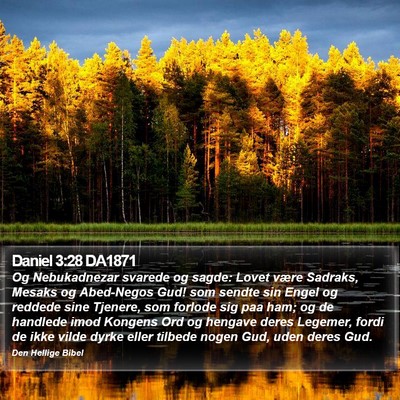 Daniel 3:28 DA1871 Bible Verse Image