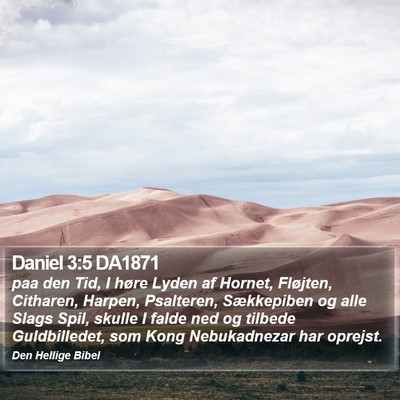Daniel 3:5 DA1871 Bible Verse Image
