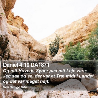 Daniel 4:10 DA1871 Bible Verse Image