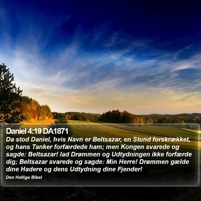 Daniel 4:19 DA1871 Bible Verse Image