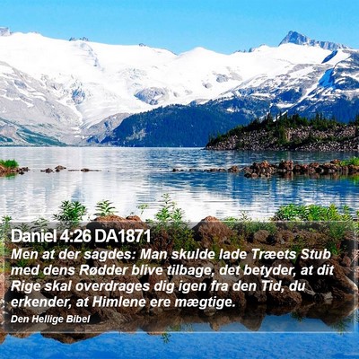 Daniel 4:26 DA1871 Bible Verse Image
