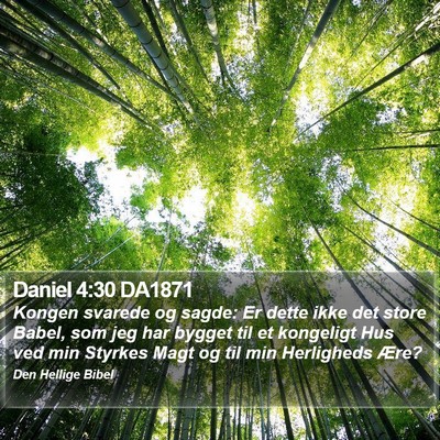 Daniel 4:30 DA1871 Bible Verse Image
