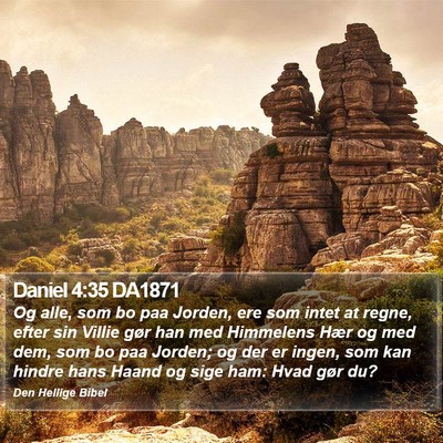 Daniel 4:35 DA1871 Bible Verse Image