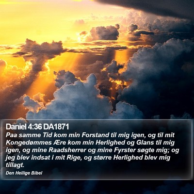 Daniel 4:36 DA1871 Bible Verse Image