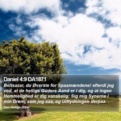 Daniel 4:9 DA1871 Bible Verse Image