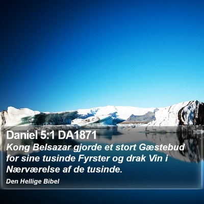 Daniel 5:1 DA1871 Bible Verse Image
