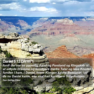 Daniel 5:12 DA1871 Bible Verse Image