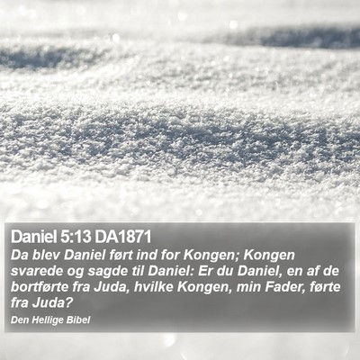 Daniel 5:13 DA1871 Bible Verse Image