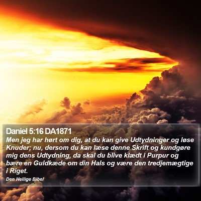 Daniel 5:16 DA1871 Bible Verse Image