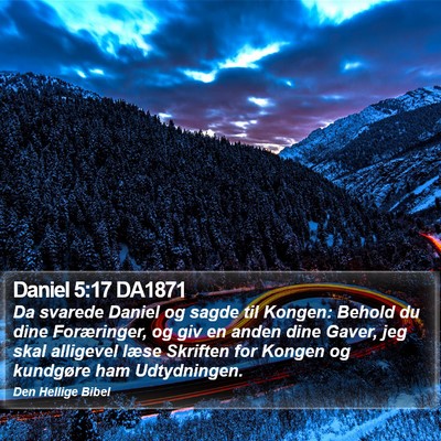 Daniel 5:17 DA1871 Bible Verse Image