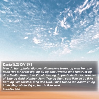 Daniel 5:23 DA1871 Bible Verse Image